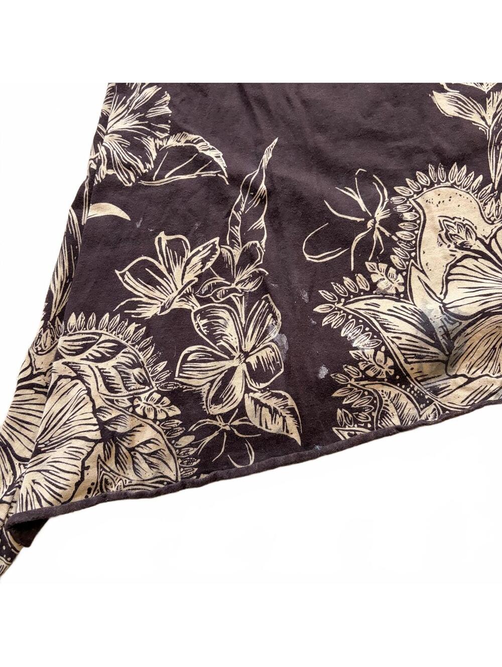 Vintage Roxy Paradise Floral Asymmetrical Midi Dress Hawaiian Women's Large - Picture 4 of 5